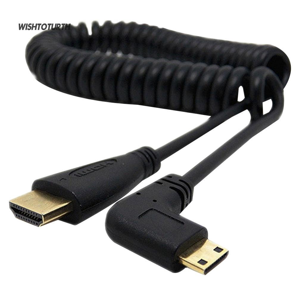 ☼Cáp Lò Xo Chuyển Đổi HDMI Góc 90 Độ Tiện Dụng