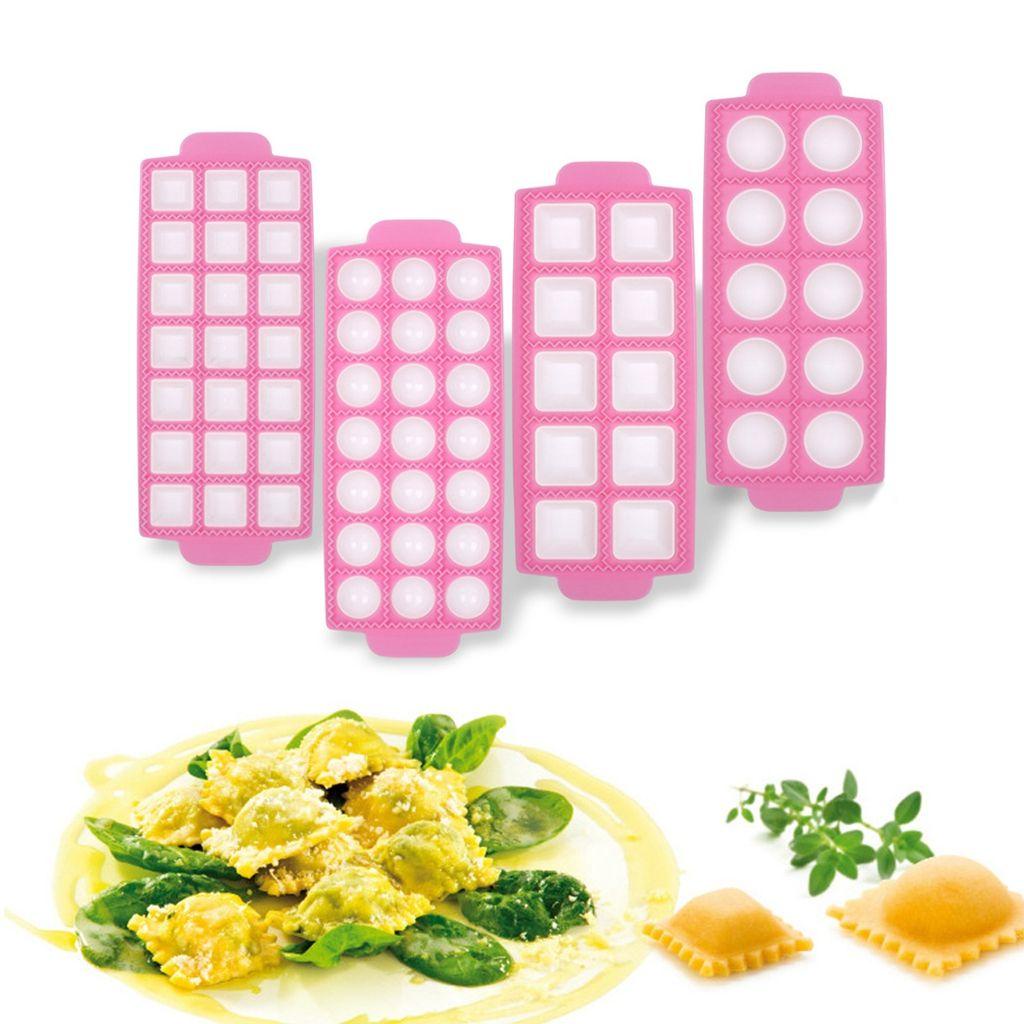 1 Dụng Cụ Làm Bánh Mì Pasta Mini Dạng Tròn / Vuông Chất Lượng Cao Malcom Ravioli