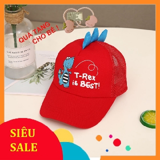 MŨ CHO BÉ HÌNH KHỦNG LONG SIÊU KOOL NGẦU, CHẤT VẢI TỐT ,THOÁNG MÁT