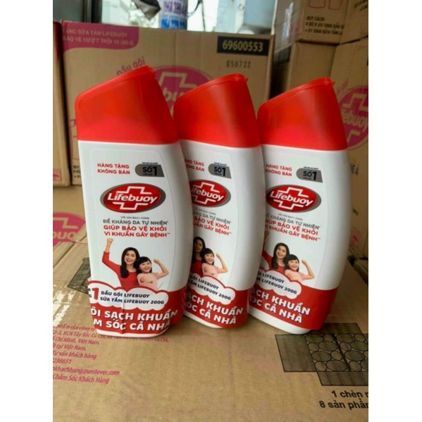 Bộ 2 Chai Sữa tắm Lifebouy 200g hàng khuyến mãi.