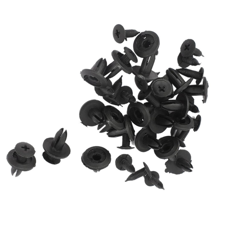 Bộ vít nhựa đa năng Trên Ô Tô Đinh Lá 6Mm Lỗ Nhựa Đinh Tán Chốt Vít Xe Dây Kẹp Dành Cho Xe MG, Nissan Toyota, Kia