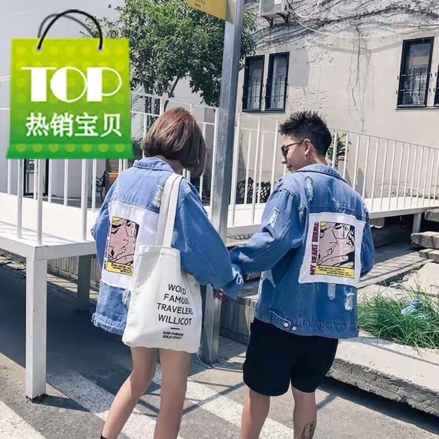 áo khoác jean ta bao qc