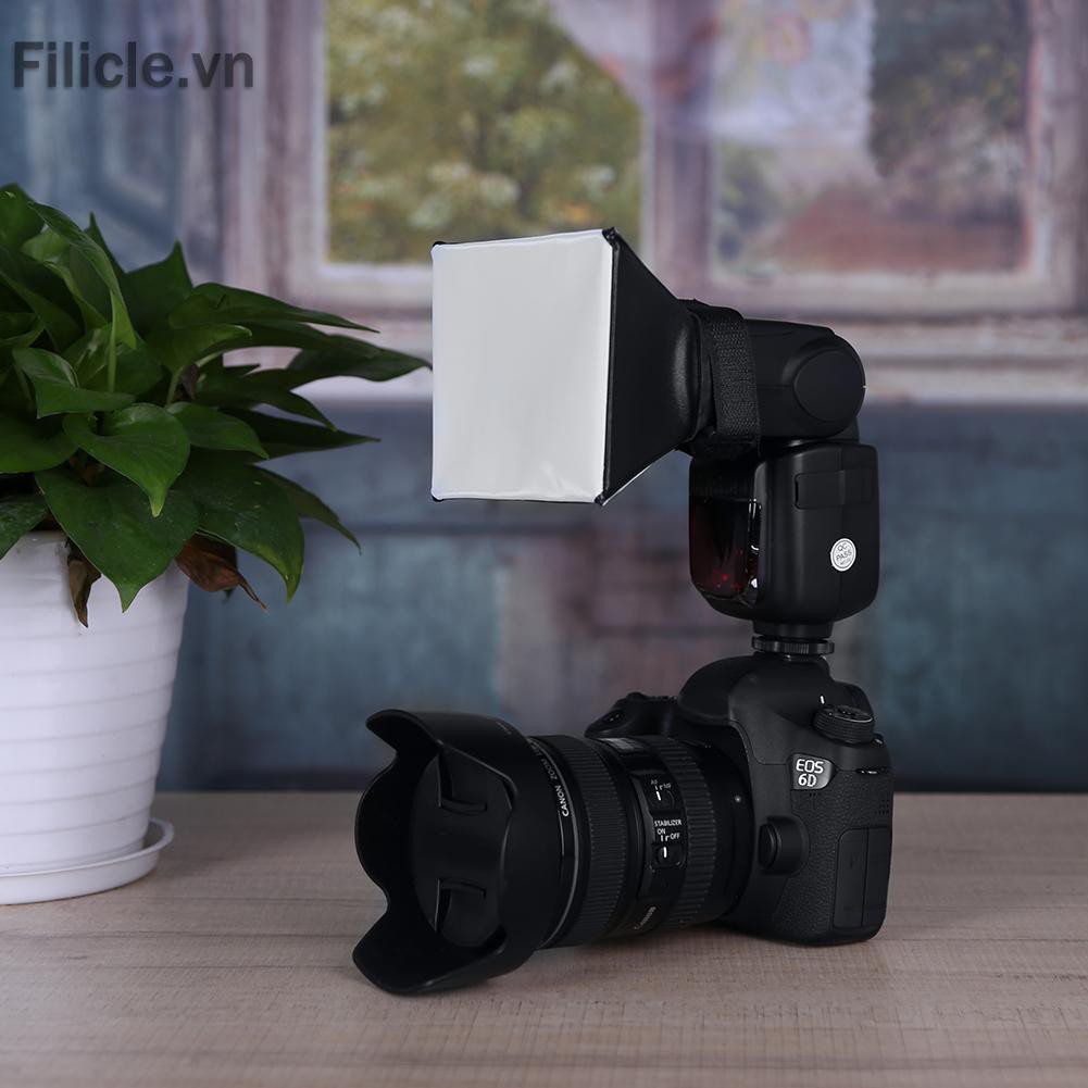 Hộp Khuếch Tán Ánh Sáng Cho Đèn Flash Máy Ảnh Dslr 125x100mm