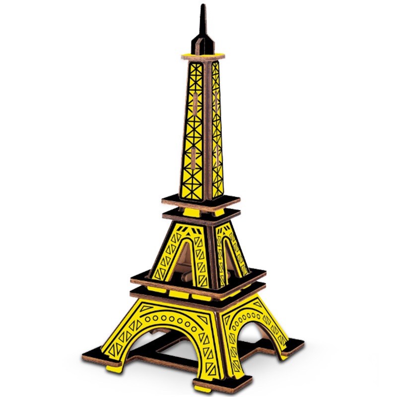 MÔ HÌNH GỖ 3D đồ chơi lắp ráp lego gỗ tháp Eiffel, đồ chơi xếp hình