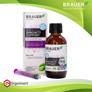 Brauer Hỗ trợ Tăng cường Hệ miễn dịch dạng siro (100ml)