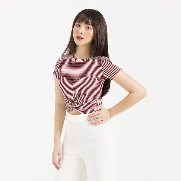 Áo thun cotton can xoắn VIEN TRAN V61S20H031 (Nhiều màu)