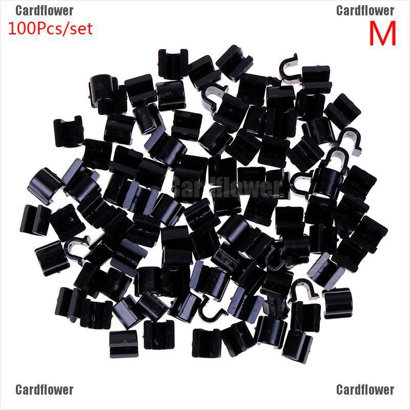 Bộ 100 Dây Buộc Tóc Co Giãn Hình Chữ U