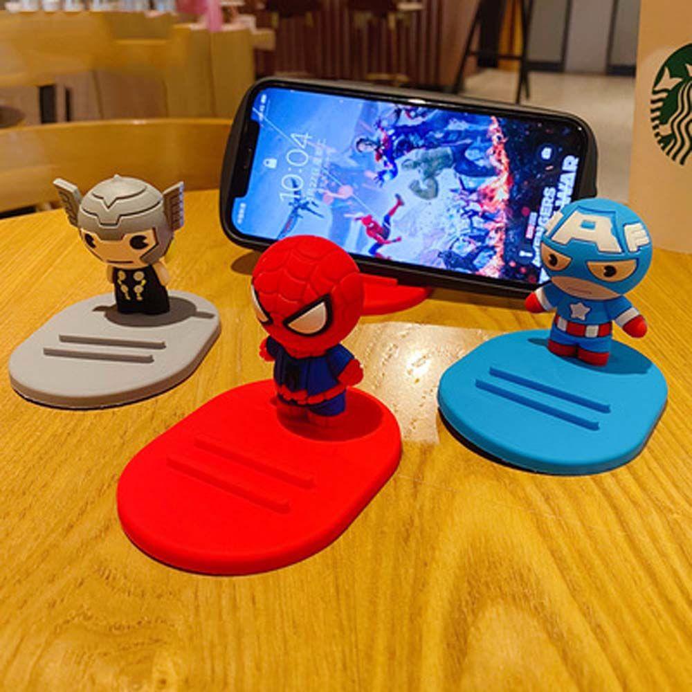 Giá Đỡ Điện Thoại / Máy Tính Bảng Họa Tiết Marvel Captain America / Spiderman Độc Đáo