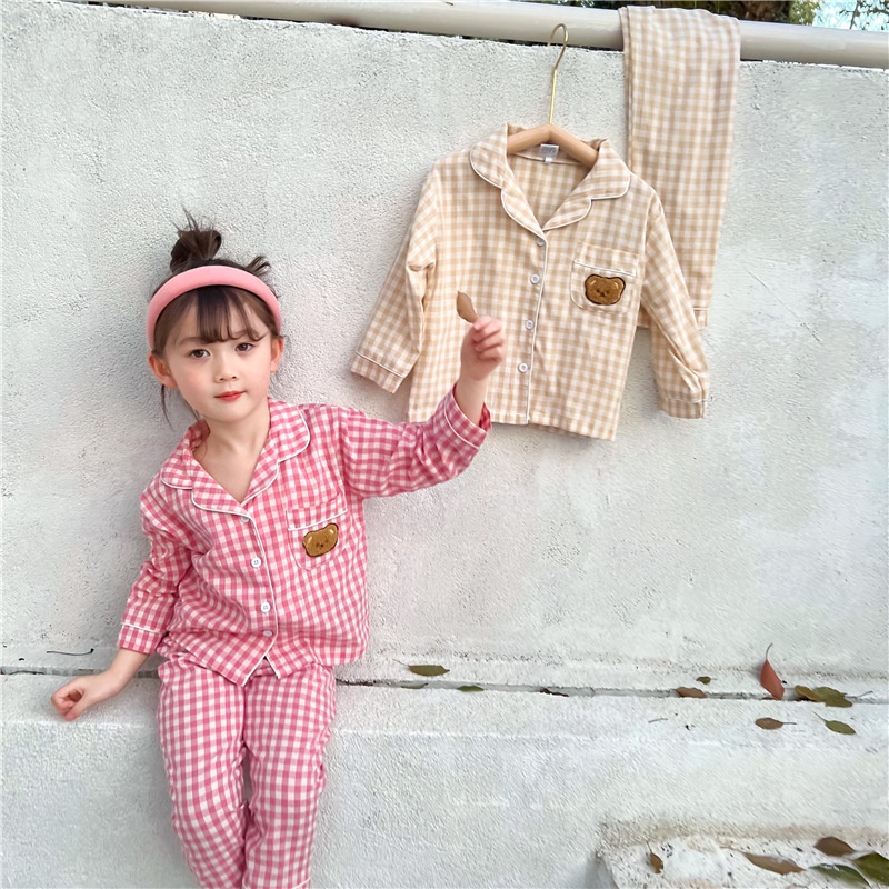 Đồ bộ cho bé trai, bé gái, bộ ngủ cho bé pyjama gấu xinh xắn đáng yêu