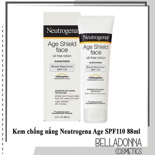 Kem chống nắng Neutrogena Age Shield Face Oil - Free Lotion SPF 110 88ml