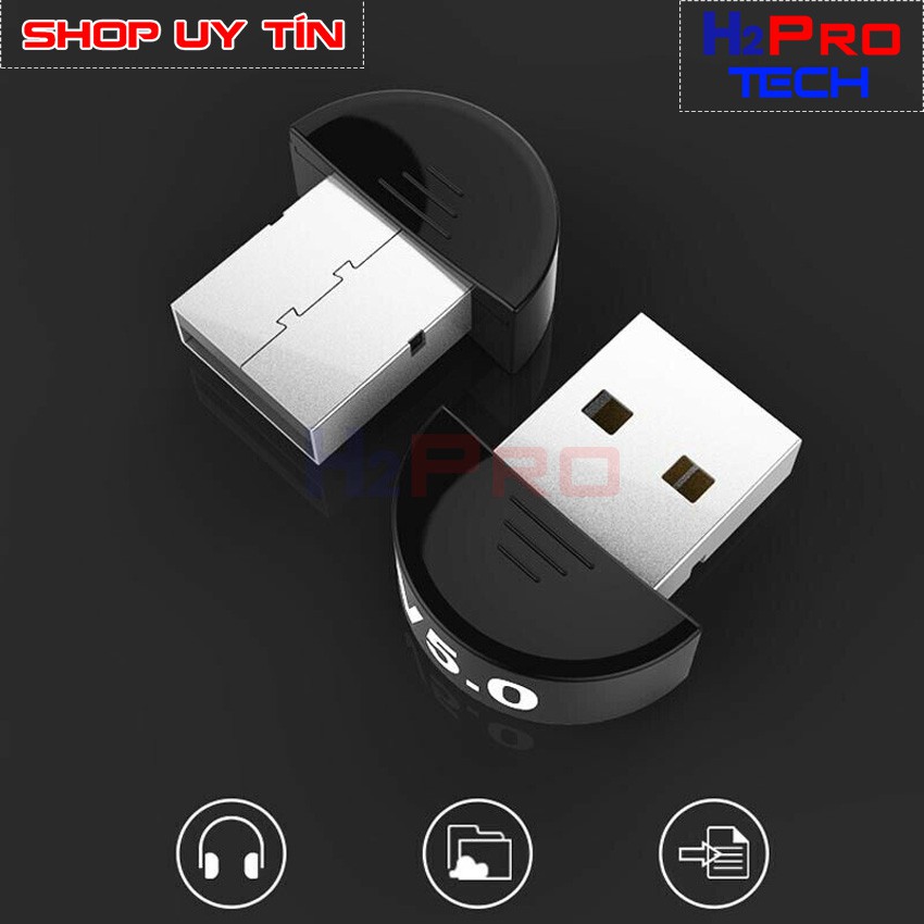 Usb bluetooth 5.0 Dongle H2PRO làm thiết bị kết nối bluetooth cho PC, laptop