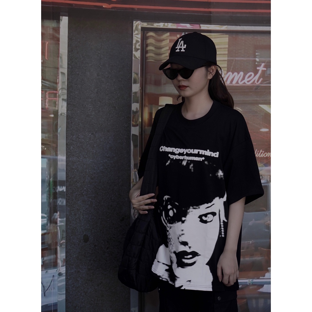 CYBERHUMAN T-SHIRT Change Your Mind Form Oversize 100% cotton - Áo phông Local Brand chính hãng