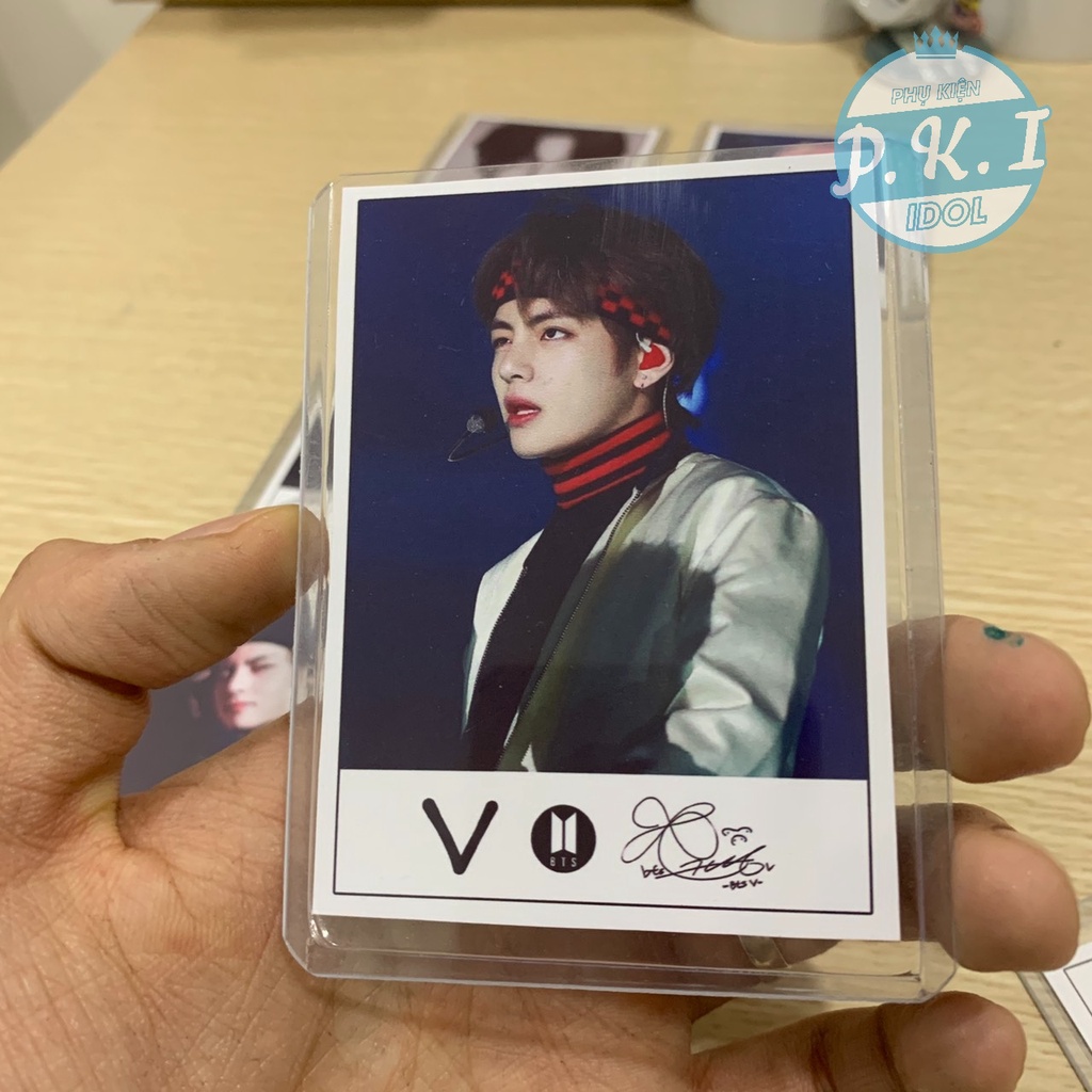 Bộ Lomo Card Kèm Chữ Kí V B.T.S - TẶNG KÈM 9 TOPLOADER BẢO VỆ