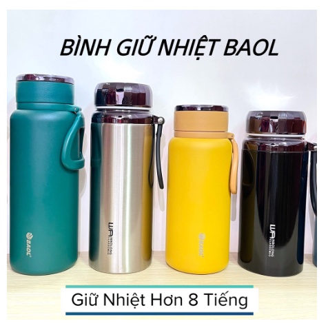Bình Giữ Nhiệt Inox Cao Cấp L32 SUS304, bình giữ nhiệt BaoL 1000ml, 1200ml, 1500ml