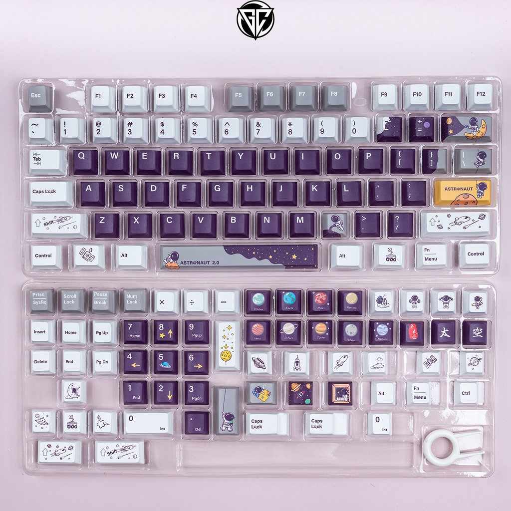 Keycap ASTRONAUT V2 137 nút bàn phím cơ THICK PBT IN DYESUB
