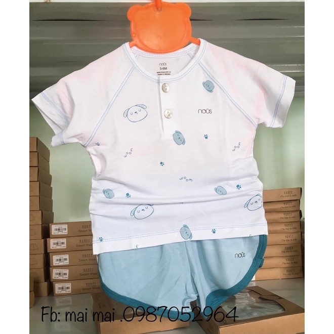 Bộ quần áo hè Nuos cài vai mẫu mới nhất 2022