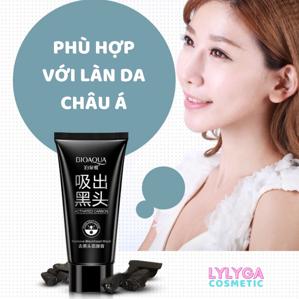 Gel lột mụn đầu đen BIOAQUA 60g Than Tre Mặt nạ lột mụn cám hiệu quả an toàn tại nhà | WebRaoVat - webraovat.net.vn