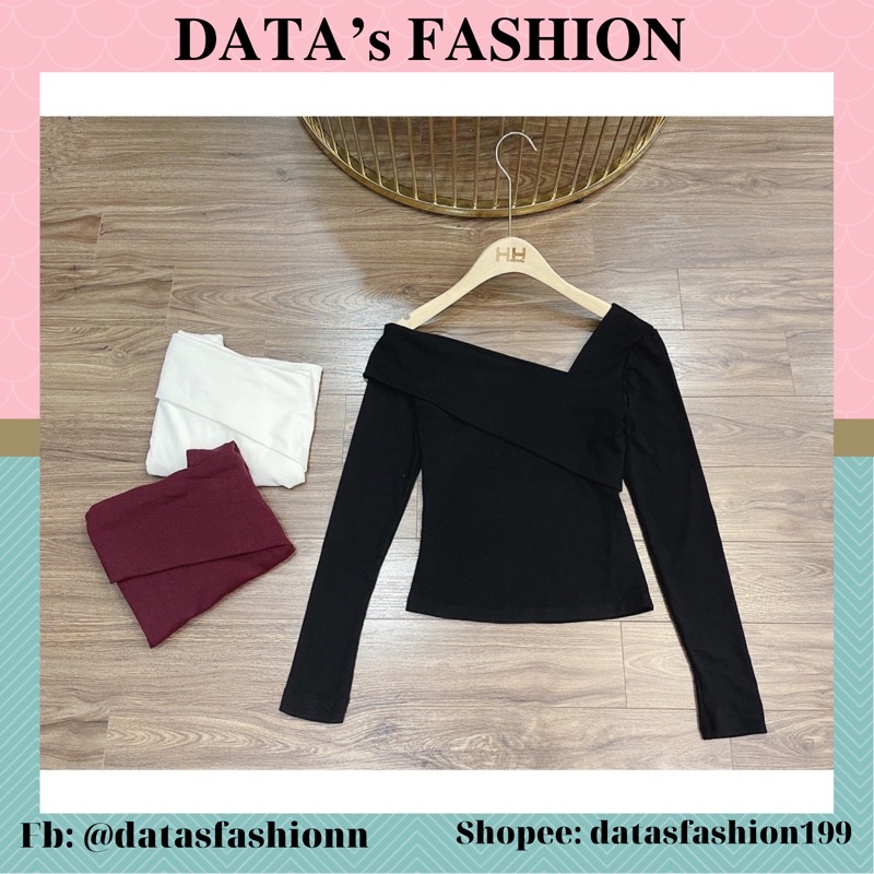 ÁO THUN TRƠN DÀI TAY LỆCH VAI ZARA
