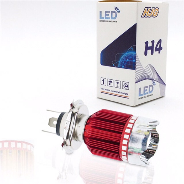 đèn pha led h4 7 màu gắn mọi loại xe