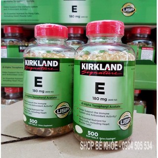 Vitamin E Kirkland 400ui - Vitamin E 500 viên Kirkland hỗ trợ làm đẹp da