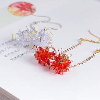 [ sẵn đỏ ] hoa tai bỉ ngạn cổ trang (oder )ms49