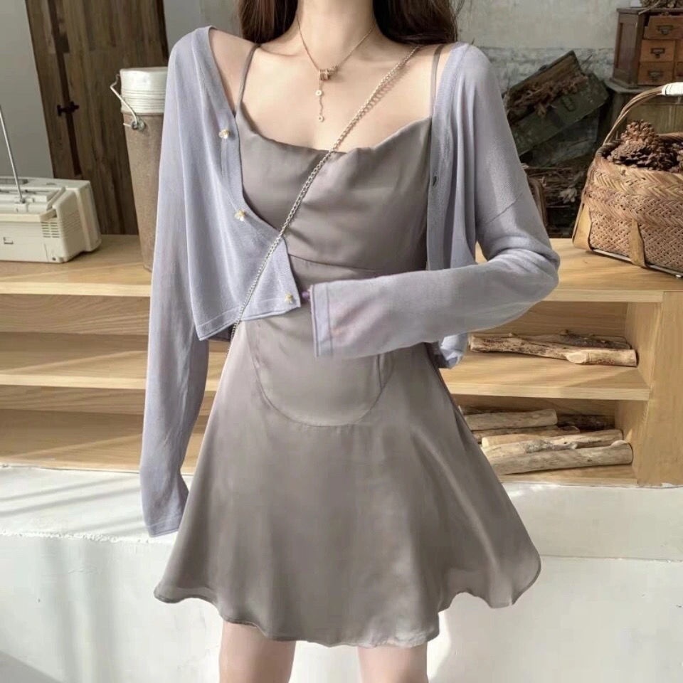 Áo Khoác cardigan Dệt Kim Tay Dài Chống Nắng Cho Nữ JL-CX-29