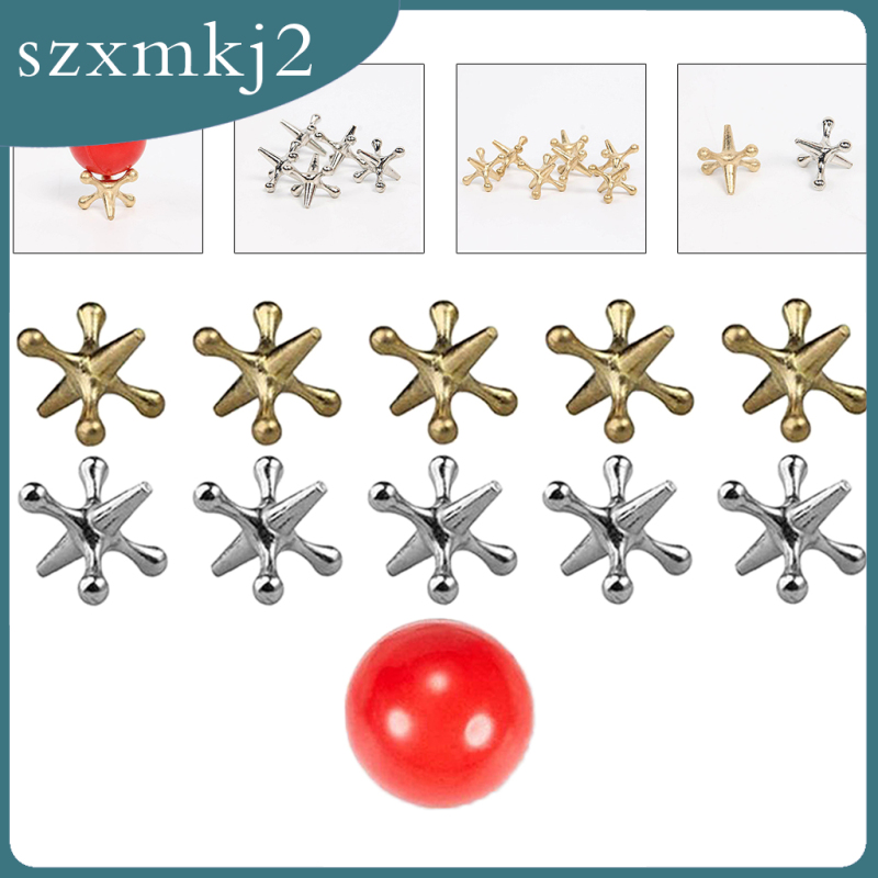 [szxmkj2] Đồ Chơi Bóng Jackst Năm Viên Đá Cổ Điển Xương Khớp Ngón Tay Dễ Thương Cho Trẻ Em