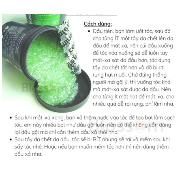 Tẩy Da Chết Da Đầu Cafe Mimi 330g_Hút Dầu Chống Bết Suốt 3 Ngày