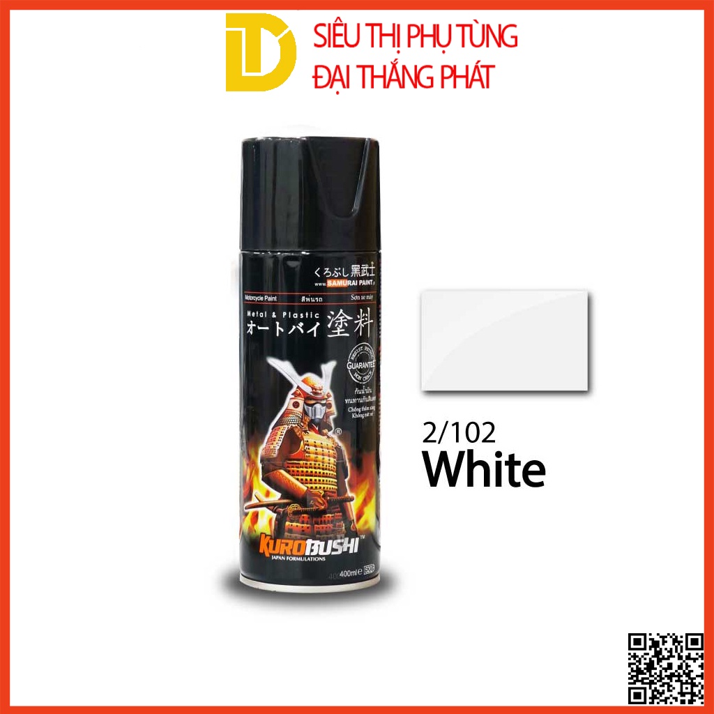 Tổng hợp 30 màu sơn Samurai cơ bản, sơn xịt xe máy chuyên dụng