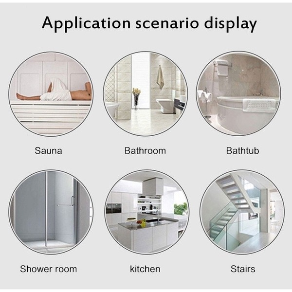 Bộ 5 Miếng Dán Chống Trượt Trong Suốt Chống Thấm Nước Chống Trượt Cho Nhà Tắm