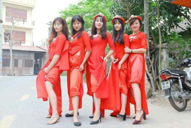 Áo dài bê lễ (combo 6 áo + 6 quần + 6 mấn)