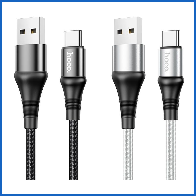 Cáp Sạc Nhanh TYPE C Hoco X50 Dây Dù Chông Đứt cho ANDROID dài 1M - BH 6 tháng 1 đổi 1