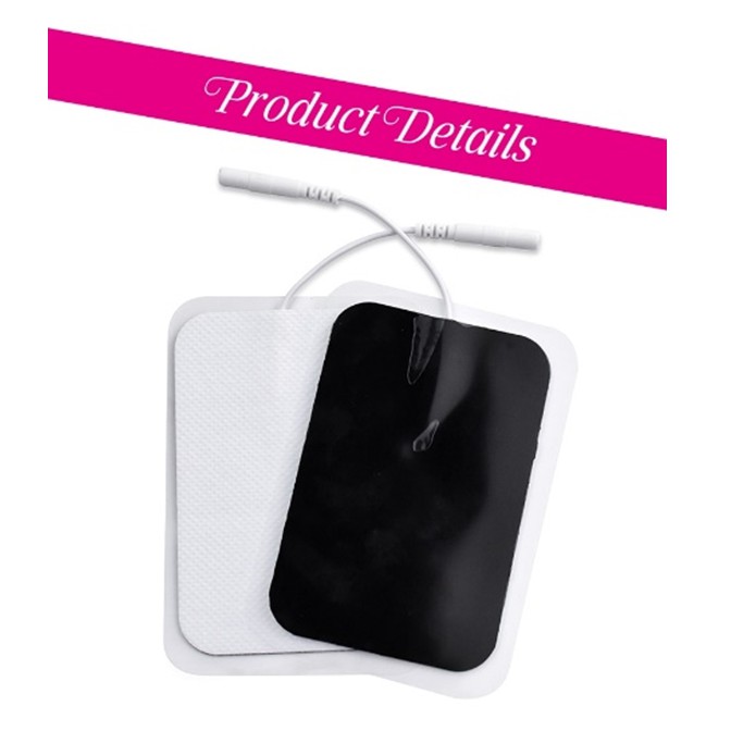 1 cặp miếng dán điện xung Dr Ho cỡ lớn 60x90mm có dây, phụ kiện máy massage xung điện Dr' Ho