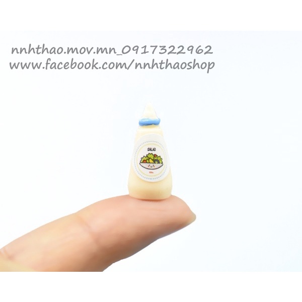 Miniature trang trí mô hình tiểu cảnh_Chai sốt
