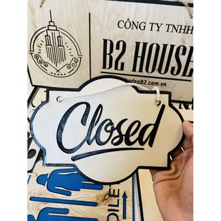 Bảng gỗ trang trí: OPEN/ CLOSE