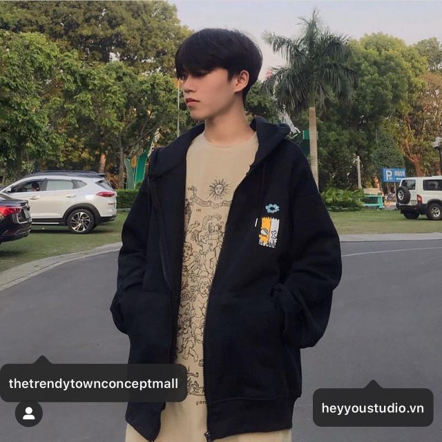 𝗡𝗘𝗪 𝗔𝗥𝗥𝗜𝗩𝗔𝗟 Áo Khoác Hoodie Dây Kéo Form Rộng (ẢNH THẬT)