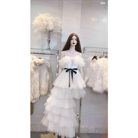 ✨Đầm maxi tầng rớt vai ✨