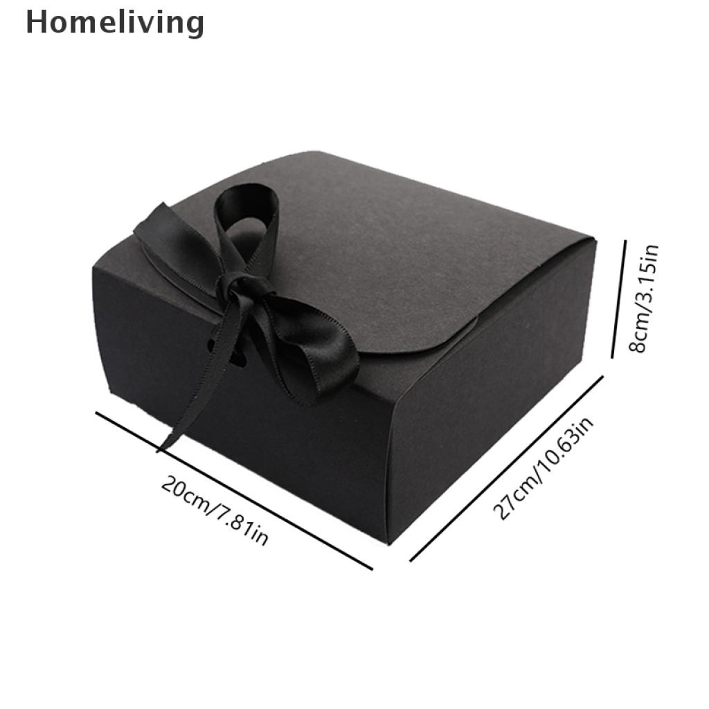 Hộp vuông đựng kẹo/quà tặng bằng giấy kraft cho lễ hội tiệc tùng