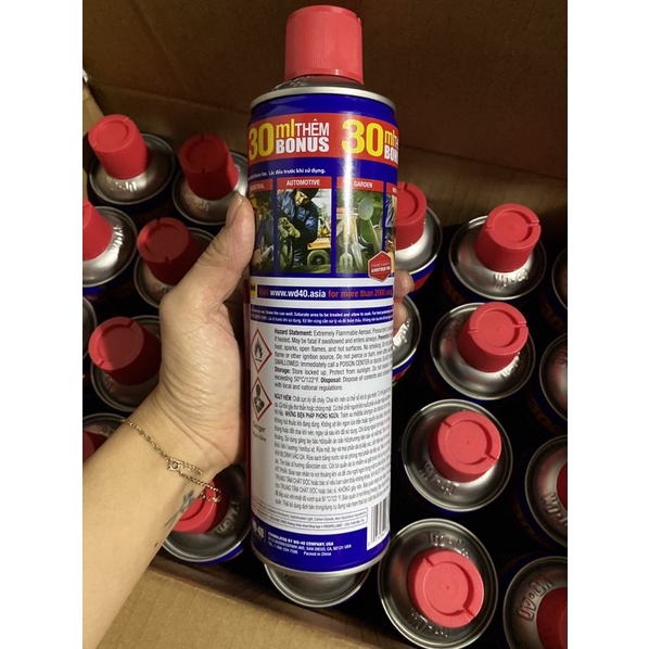 Dung dịch chống rỉ sét và bôi trơn đa năng WD -40 (chai to 412ml)