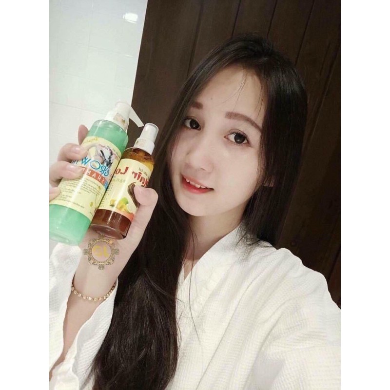 ( CHÍNH HÃNG ) Bộ 3 sp (TINH DẦU BƯỞI + DẦU GỘI BƯỞI + DẦU XẢ BƯỞI SỮA DỪA)Kích mọc tóc dày, dài, mềm mượt,ngăn rụng tóc | BigBuy360 - bigbuy360.vn