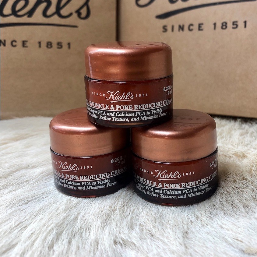 Kem Chống Nhăn và Làm Se Khít Lỗ Chân Lông Kiehls Powerful Wrinkle & Pore Reducing Cream 7ml