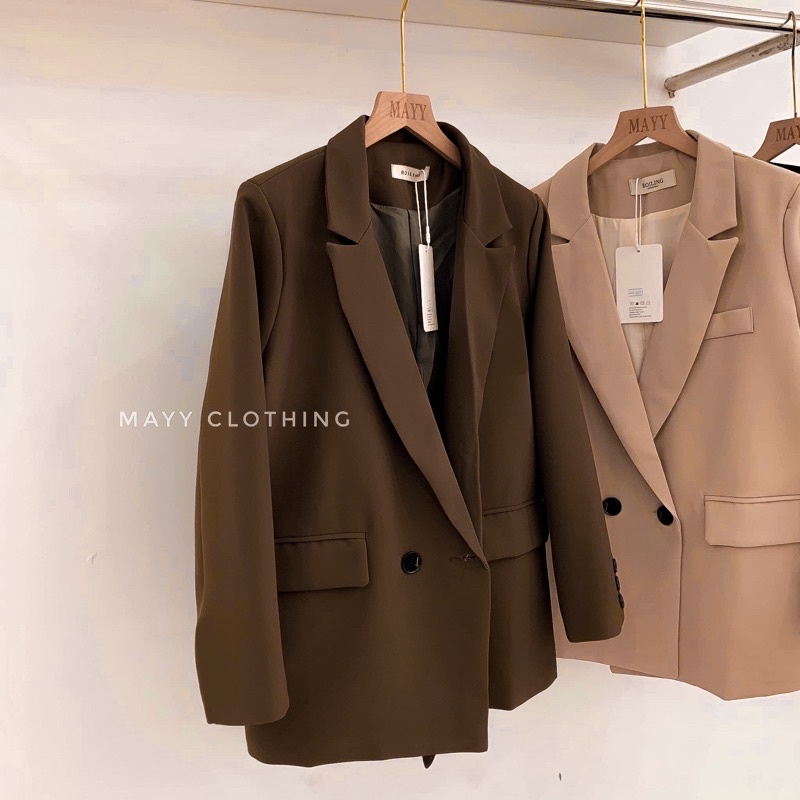 Vest Blazer Khoác Vest 2 Lớp - Blazer 2 Lớp Có Đệm Vai Túi Thật Chuẩn Form Hàng Thiết Kế TTP STOREa