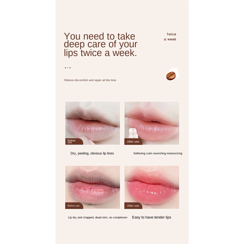 Son Dưỡng Heyxi Han Yuxi Tẩy Tế Bào Chết Trên Môi Chiết Xuất Cà Phê Giúp Dưỡng Ẩm Làm Sáng Màu Môi 15g