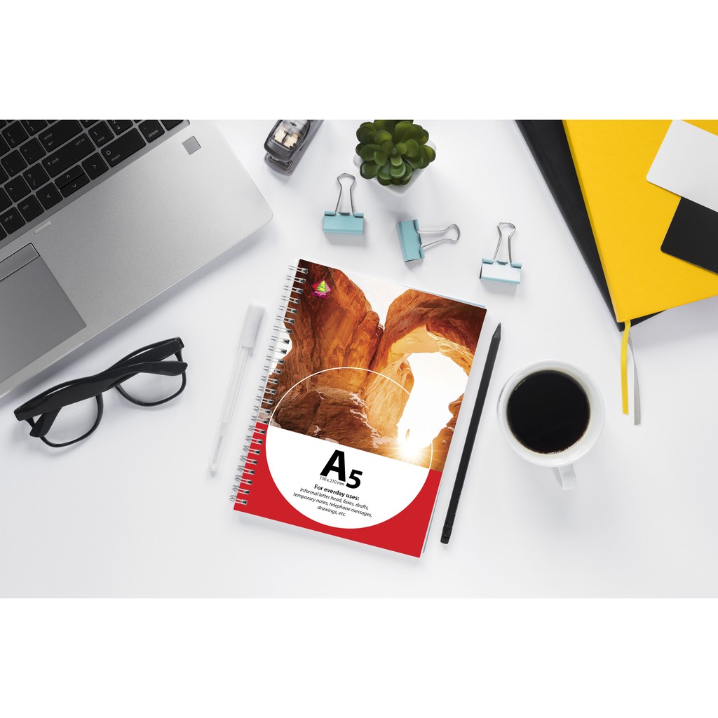 Sổ Lò Xo A5 Quang Huy 180 trang, Planner dòng kẻ ngang, ghi chú, note lập kế hoạch,  Sổ tay cute, vpp so tay