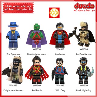 Minifigures các nhân vật Batman siêu đẹp DC Comic - Đồ chơi Lắp ghép Mini WM 6038 Iron Man Mô hình