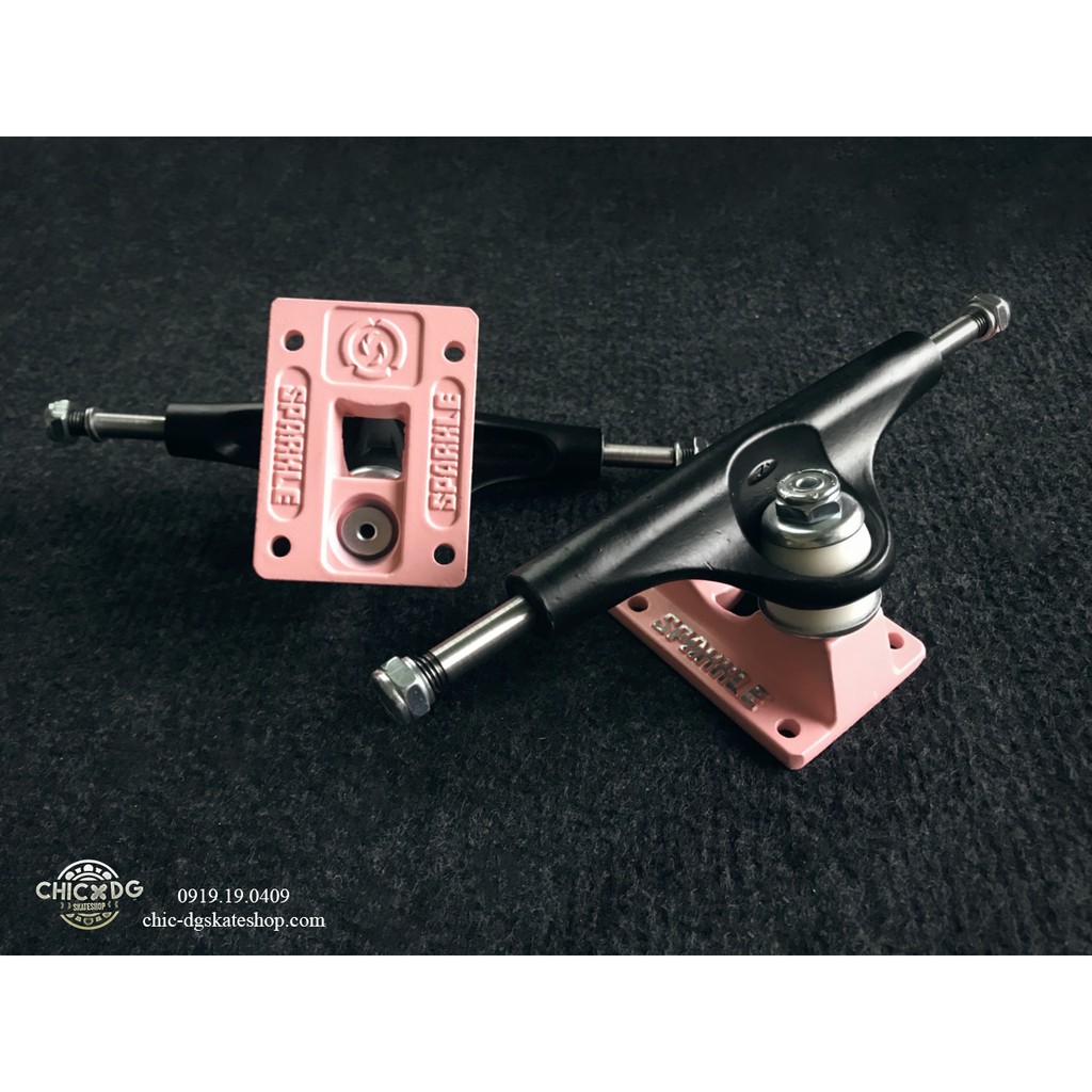 Truck ván trượt chuyên nghiệp - trục skateboard Cklone Hollow Kingpin 5.25&quot;, Sparkle Hollow Truck 5.25&quot;