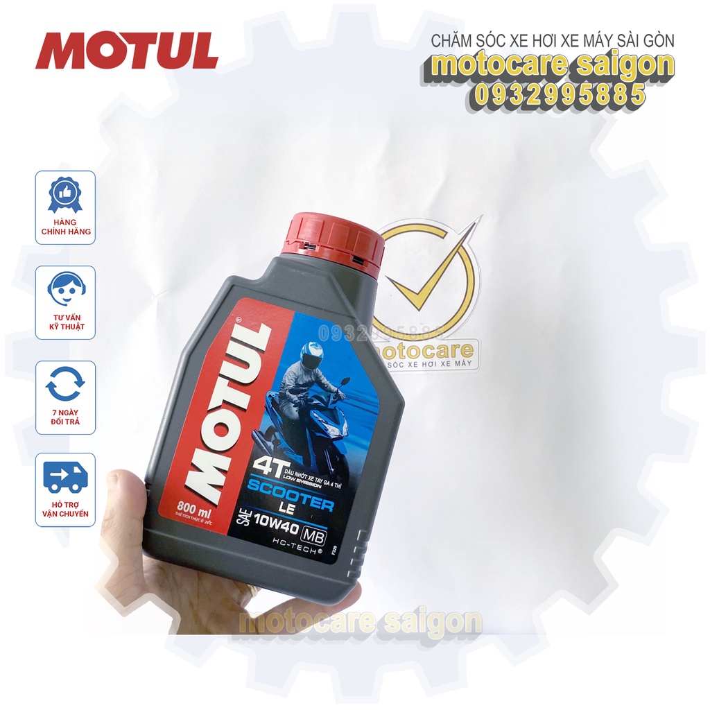 [Tặng nhớt lap hộp số ] Motul Scooter LE 10W40 nhớt xe tay ga cao cấp tặng nhớt lap chống hú NANOL 120ml