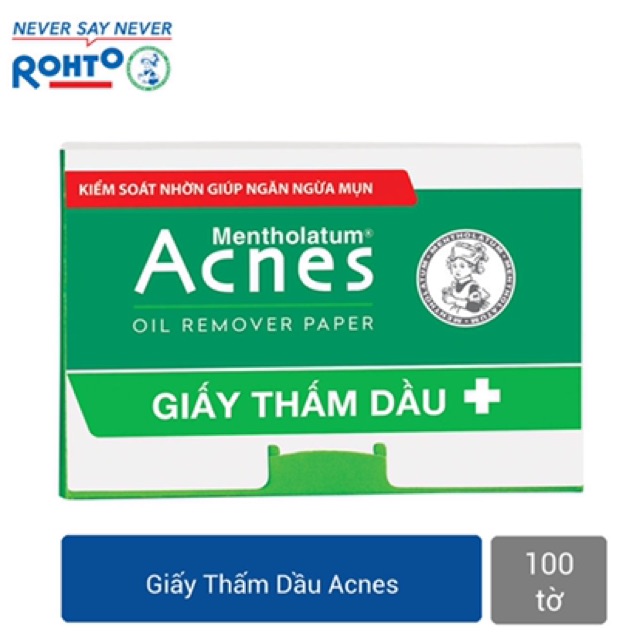 Giấy thấm dầu Acnes Oil Remover Paper (100 tờ)