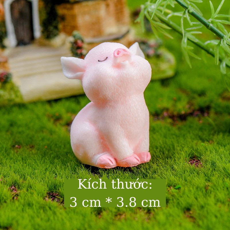 Tượng heo con trang trí ô tô, bàn làm việc, bánh kem đáng yêu dễ thương 💕FREESHIP 50k💕 Những Điều Bình An