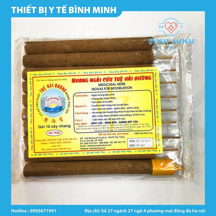 Điếu Ngải Cứu Tuệ Hải Đường - Gói 10 Cây, Gói 7 Cây